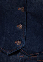 Jeansweste 'Ruby' in Dunkelblau – Westen von Queen Kerosin - Ansicht 6