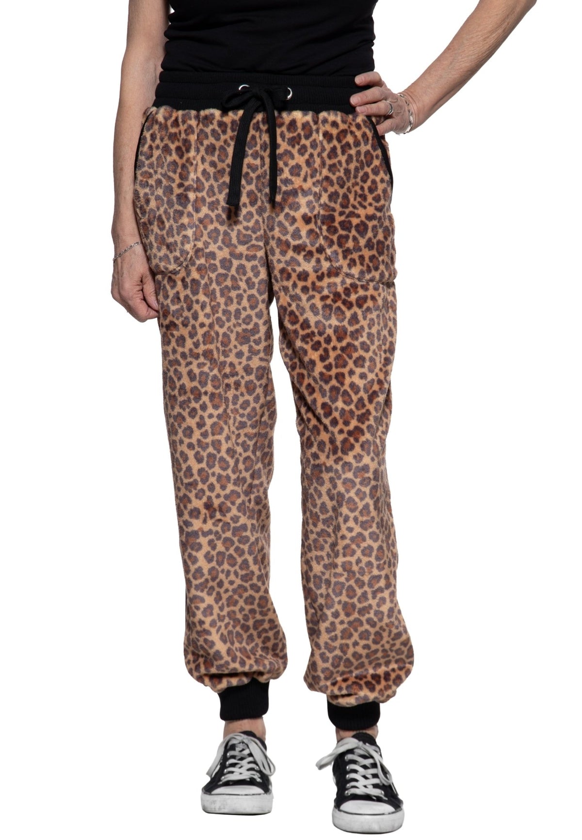 Jogginghose 'Wild Rebel' in Leo – Jogginghose von Queen Kerosin - Ansicht 1