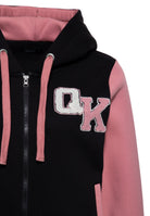 Kapuzensweatjacke 'Not your Babe' in Schwarz – Sweatjacken von Queen Kerosin - Ansicht 3
