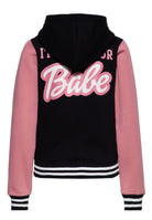 Kapuzensweatjacke 'Not your Babe' in Schwarz – Sweatjacken von Queen Kerosin - Ansicht 2