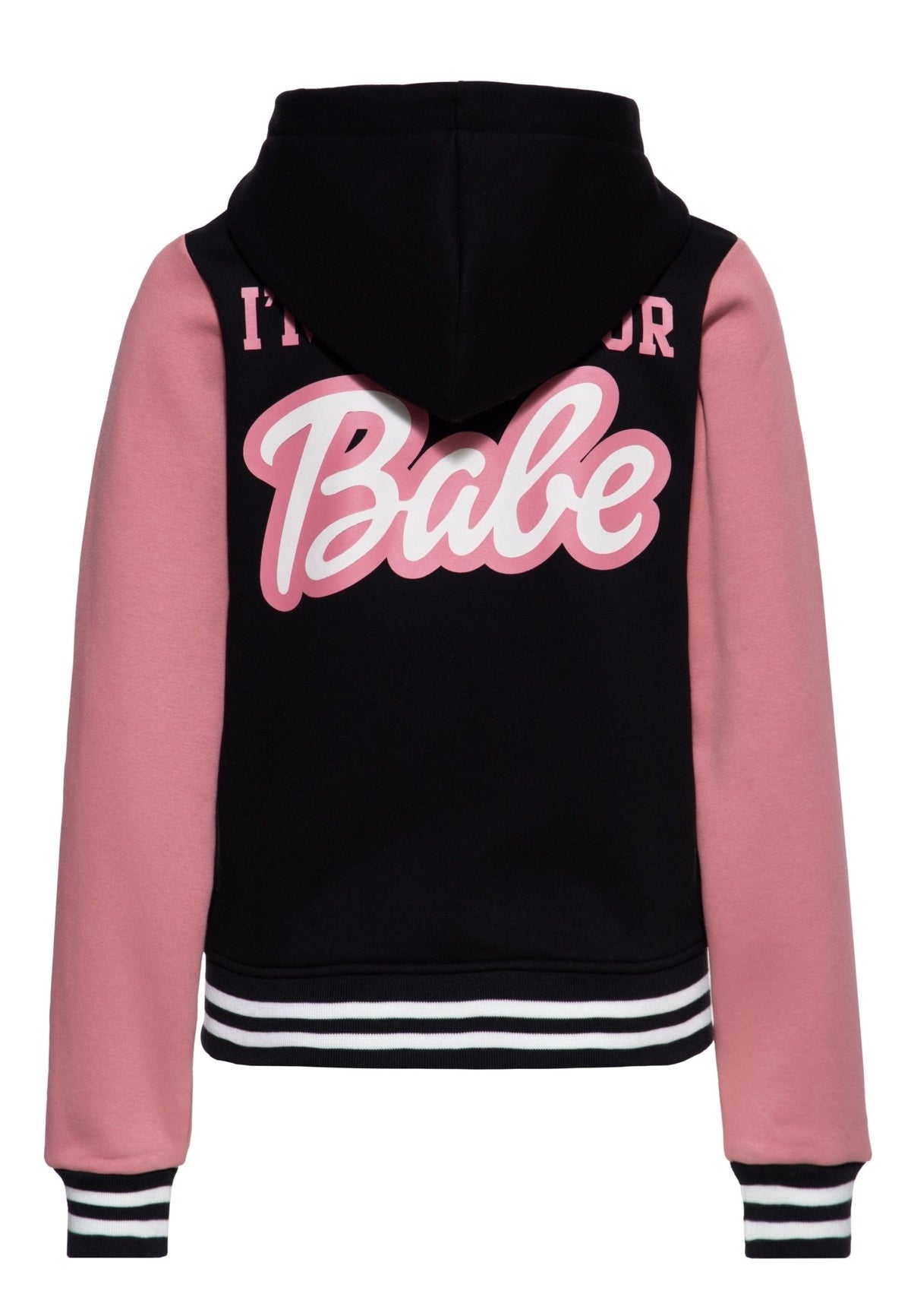 Kapuzensweatjacke 'Not your Babe' in Schwarz – Sweatjacken von Queen Kerosin - Ansicht 2