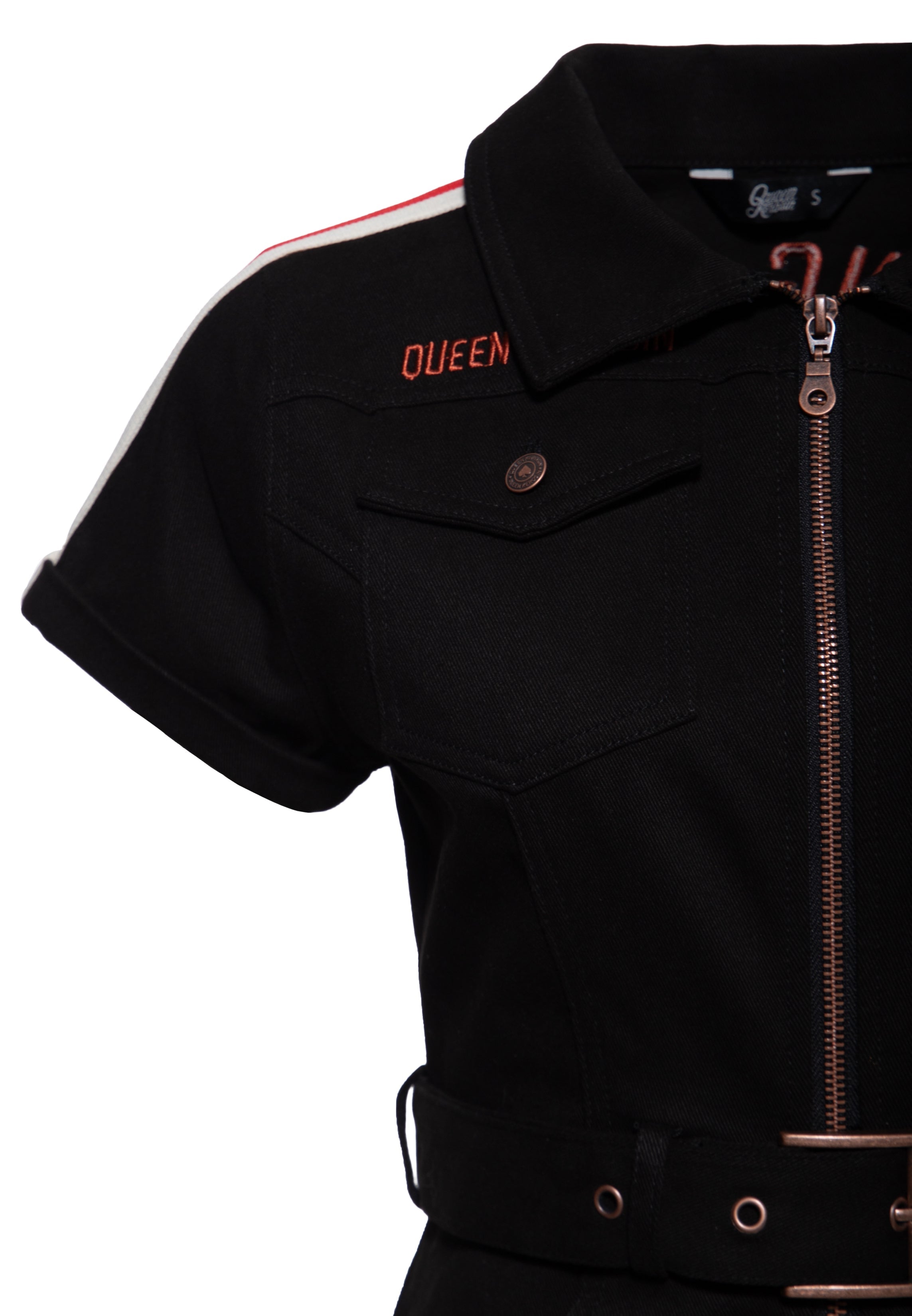 Kleid 'Racing Queen' in Schwarz Kleider von Queen Kerosin