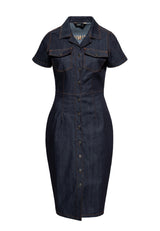 Denim Etuikleid «Rock'N'Roll Rebel Queens» Kleider von Queen Kerosin