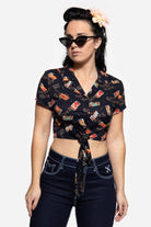 Knotenbluse Hemdblusen von Queen Kerosin