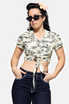 Knotenbluse Hemdblusen von Queen Kerosin