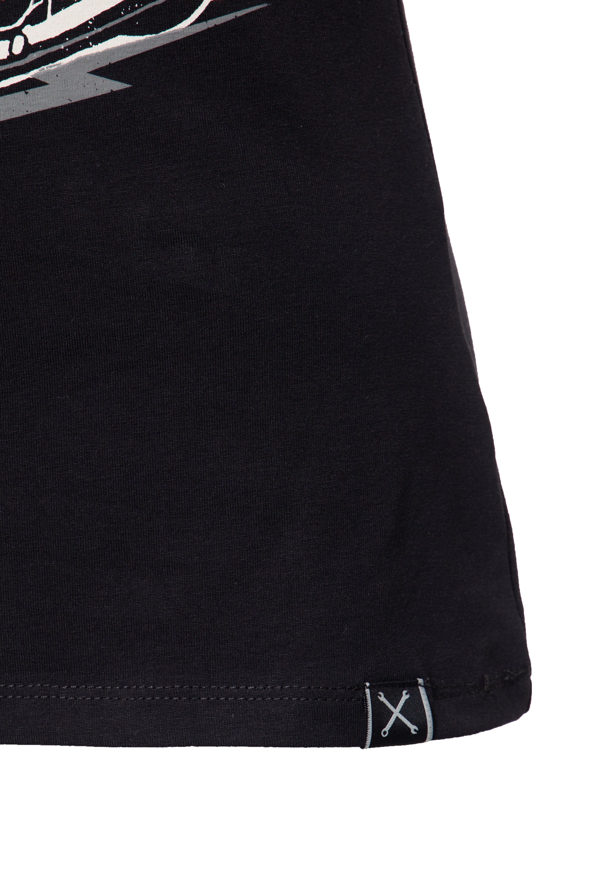 Queen Kerosin - Kurzarm Shirt mit lässigem Biker - Druck «Rebel Queen»