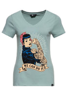 Kurzarmshirt «We can do it - Inked» T-Shirts von Queen Kerosin