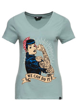 Kurzarmshirt «We can do it - Inked» T-Shirts von Queen Kerosin