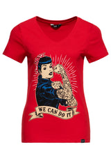 Kurzarmshirt «We can do it - Inked» T-Shirts von Queen Kerosin
