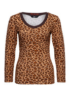 Langarmshirt 'Hear Me Roar' in Camelfarben – Langarmshirts von Queen Kerosin - Ansicht 1