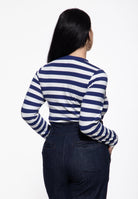 Langarmshirt 'Sailor’s Ruin' in Navy – Langarmshirts von Queen Kerosin - Ansicht 2