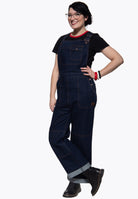 Latzhose 'Josie' in Denim Overalls von Queen Kerosin