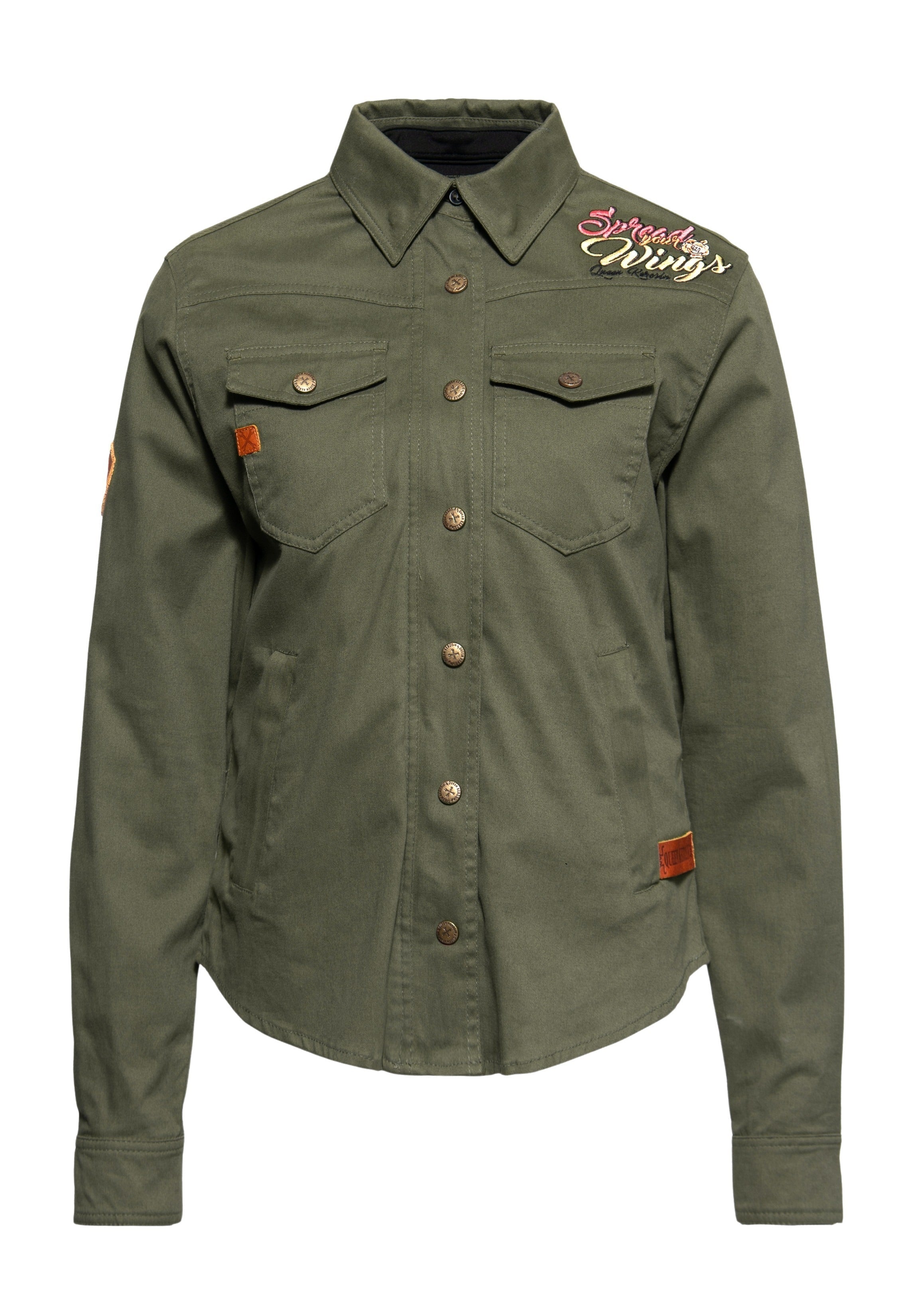 Outdoor Funktionshemd «Q.K. Adventure Gear - Spread your Wings» Hemdblusen von Queen Kerosin