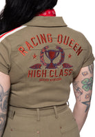 Overall 'Racing Queen' in Olivgrün Overalls von Queen Kerosin