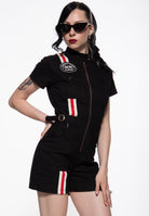 Overall 'Speed Is Our Passion' in Schwarz Overalls von Queen Kerosin