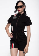 Overall 'Speed Is Our Passion' in Schwarz Overalls von Queen Kerosin