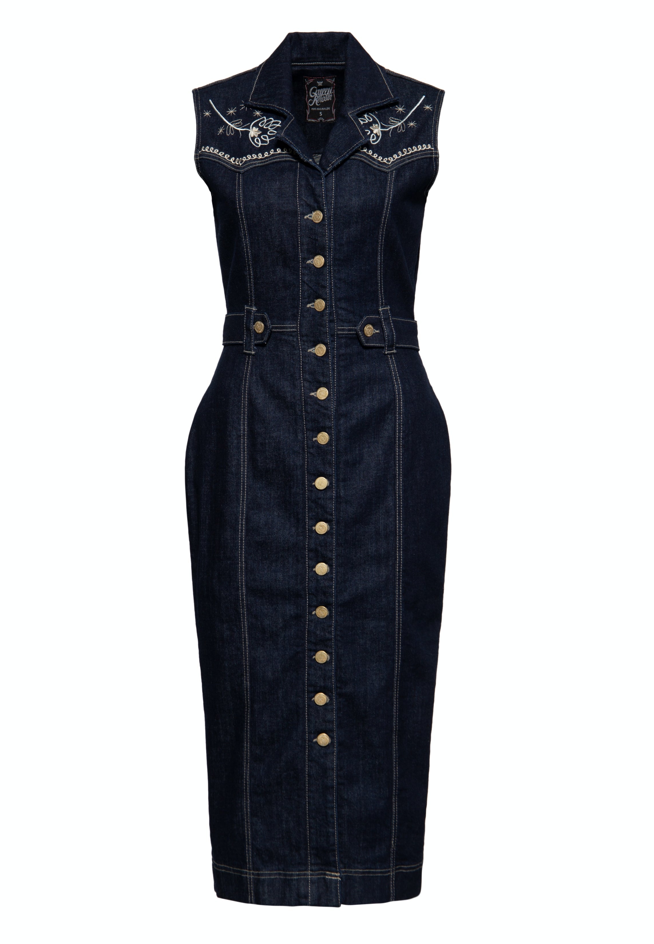 Pencil Kleid mit Stickereien Kleider von Queen Kerosin