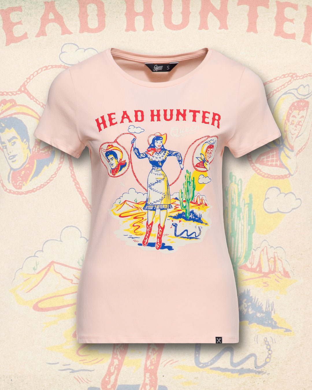 Print T-Shirt «Head Hunter» T-Shirts von Queen Kerosin
