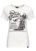 Print T-Shirt «She devils on wheels» T-Shirts von Queen Kerosin