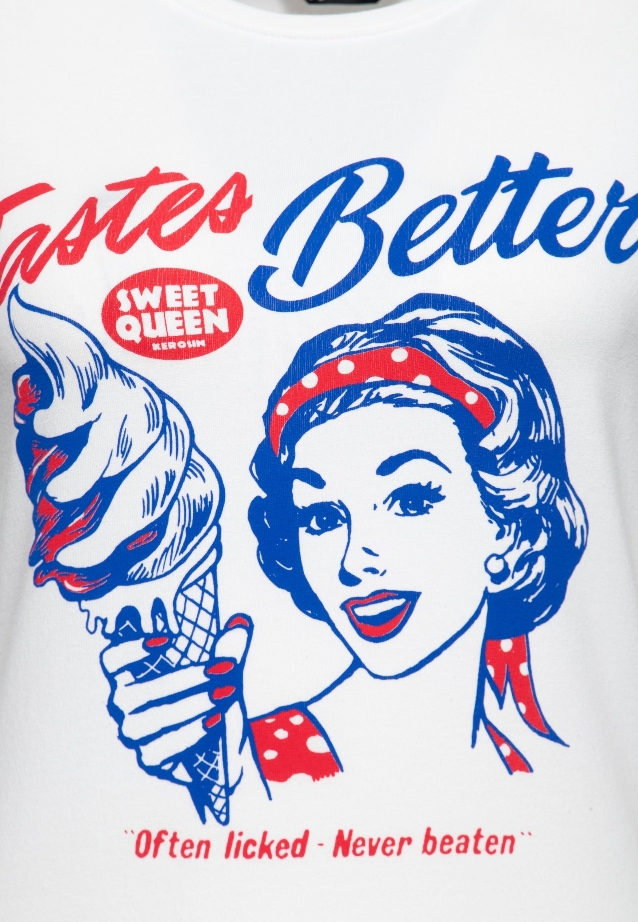 Queen Kerosin - Print T-Shirt «Tastes Better»