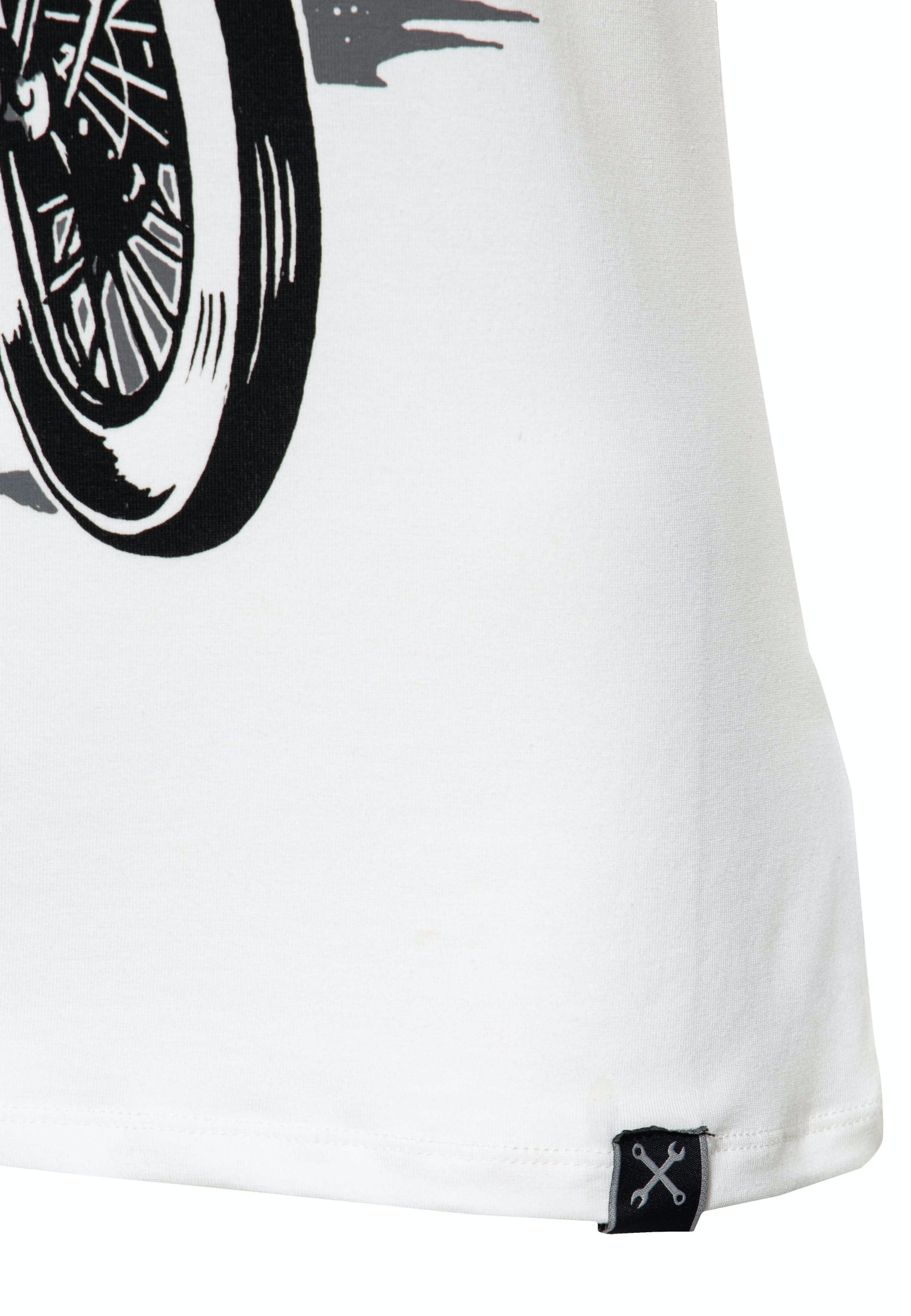 Queen Kerosin - Slim Fit Print Shirt mit Frontmotiv «Trouble Maker»