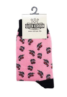 Socken 'Cherries' in Rosa Socken von Queen Kerosin