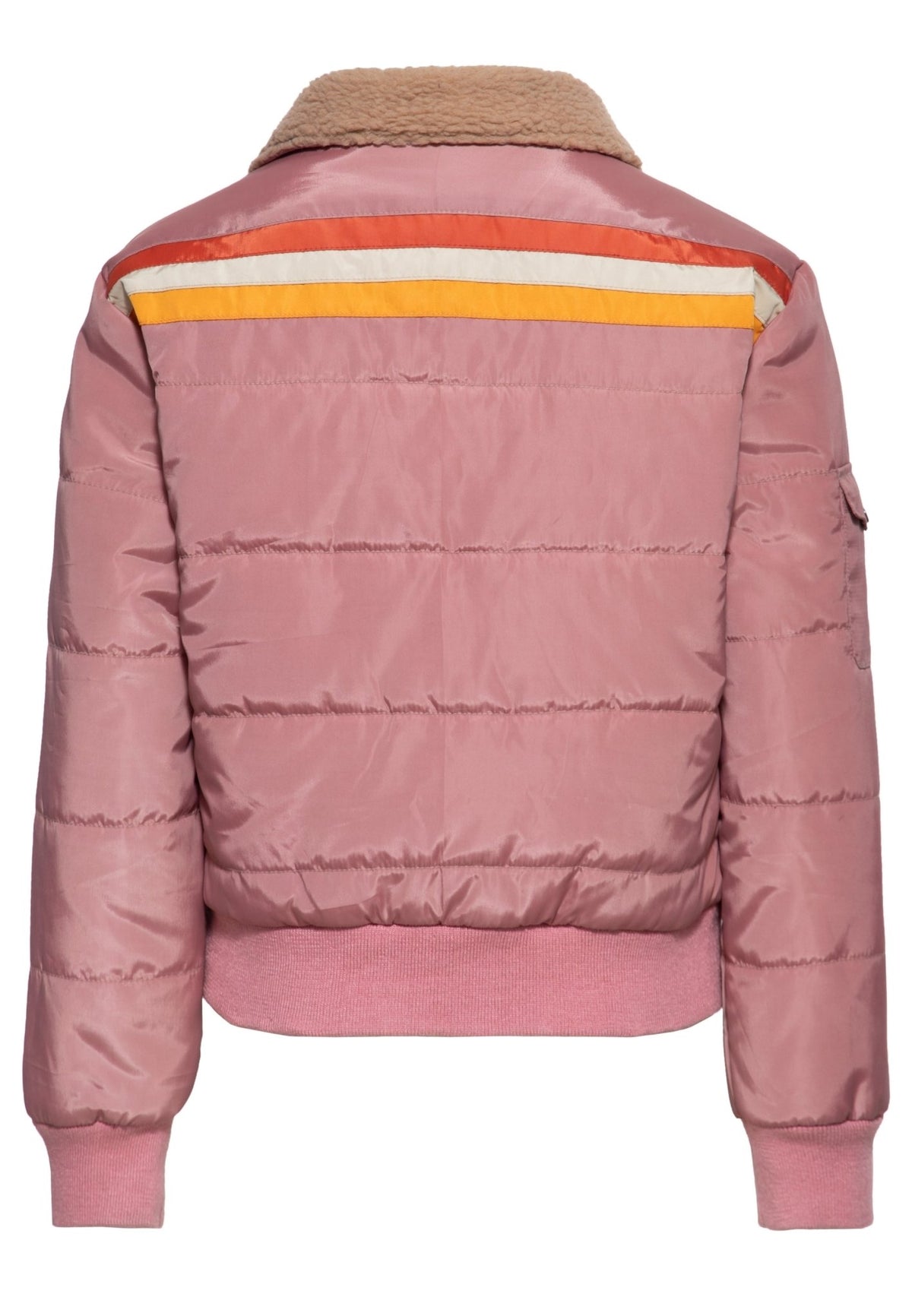 Steppjacke 'I'm not your babe' in Altrosa – Steppjacken von Queen Kerosin - Ansicht 3