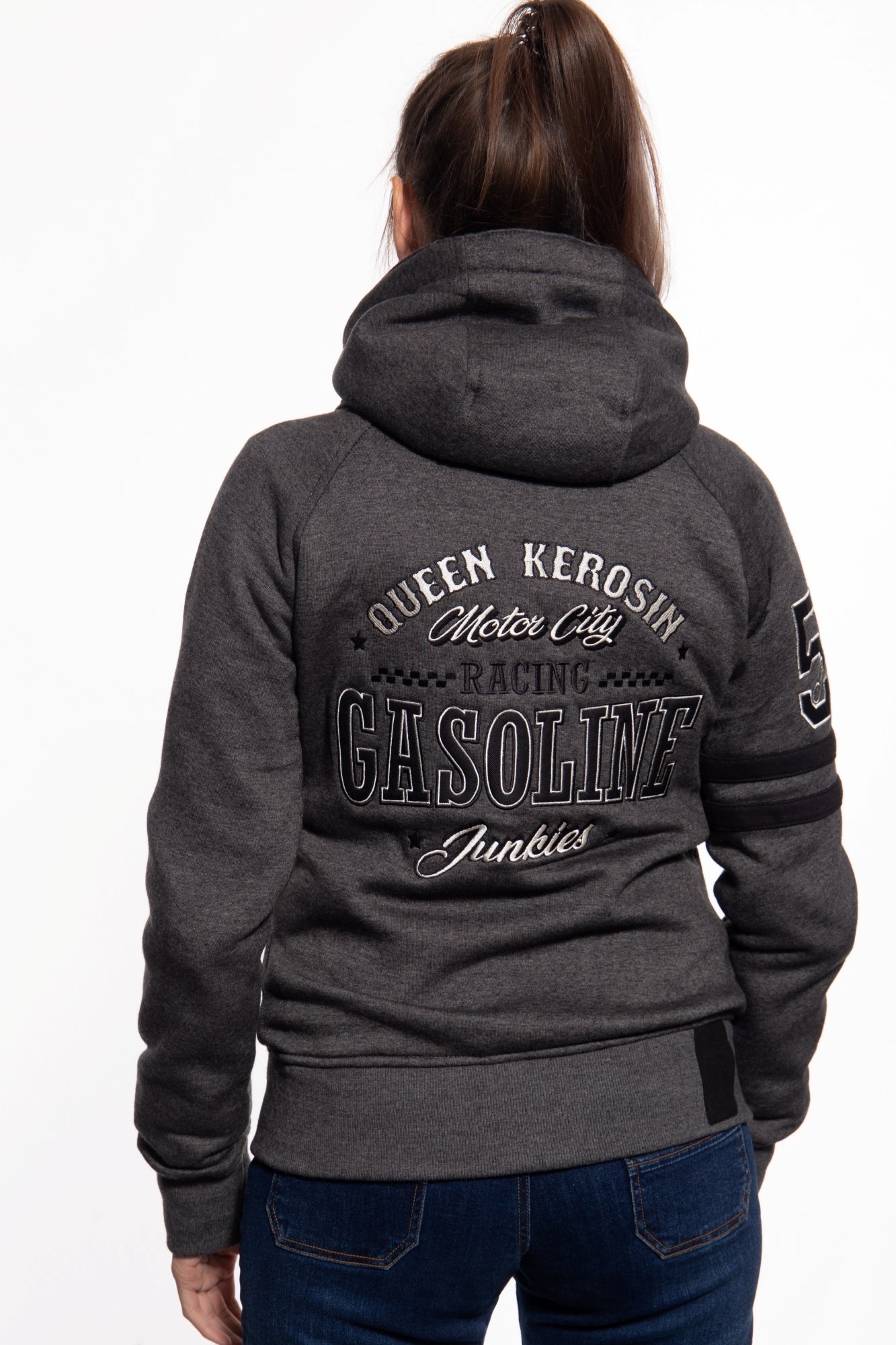 Queen Kerosin - Sweatjacke «Gasoline Junkies»