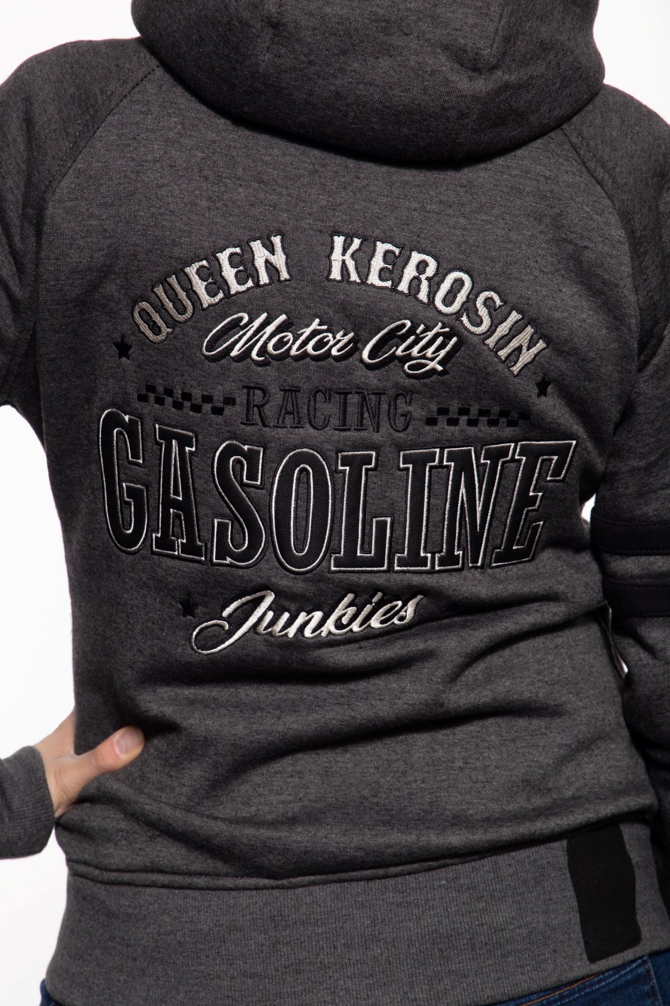 Queen Kerosin - Sweatjacke «Gasoline Junkies»