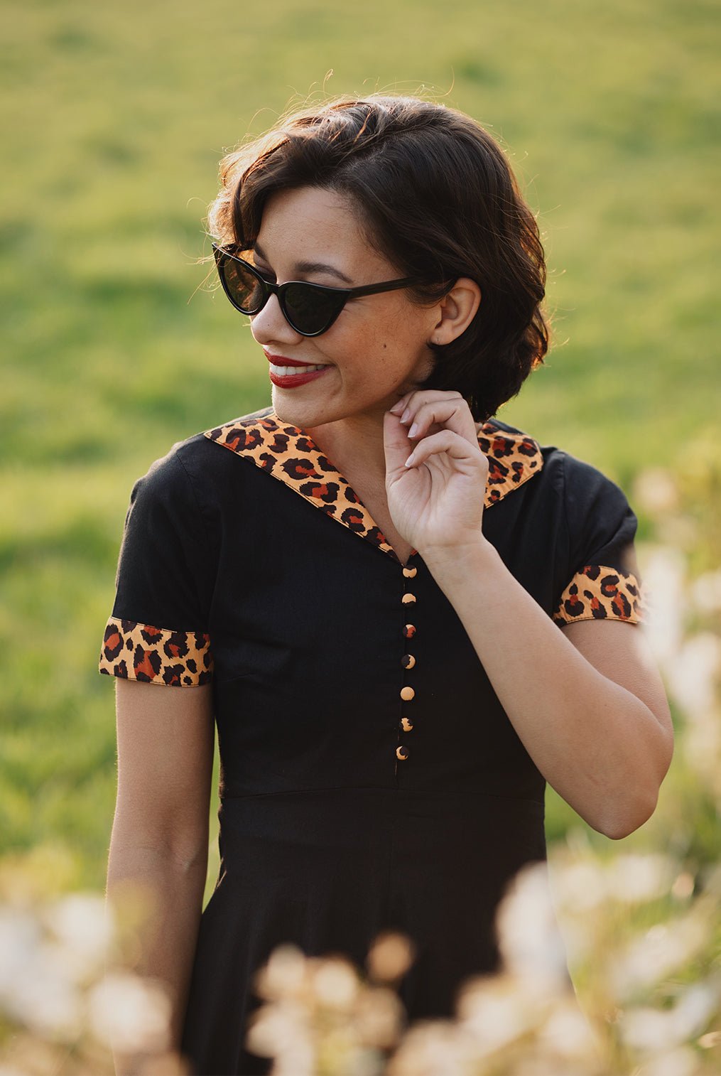 Swingkleid in Schwarz Kleider von Queen Kerosin