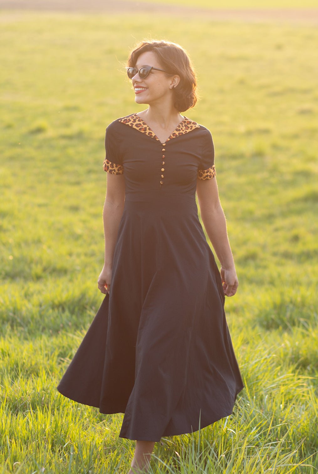 Swingkleid in Schwarz Kleider von Queen Kerosin