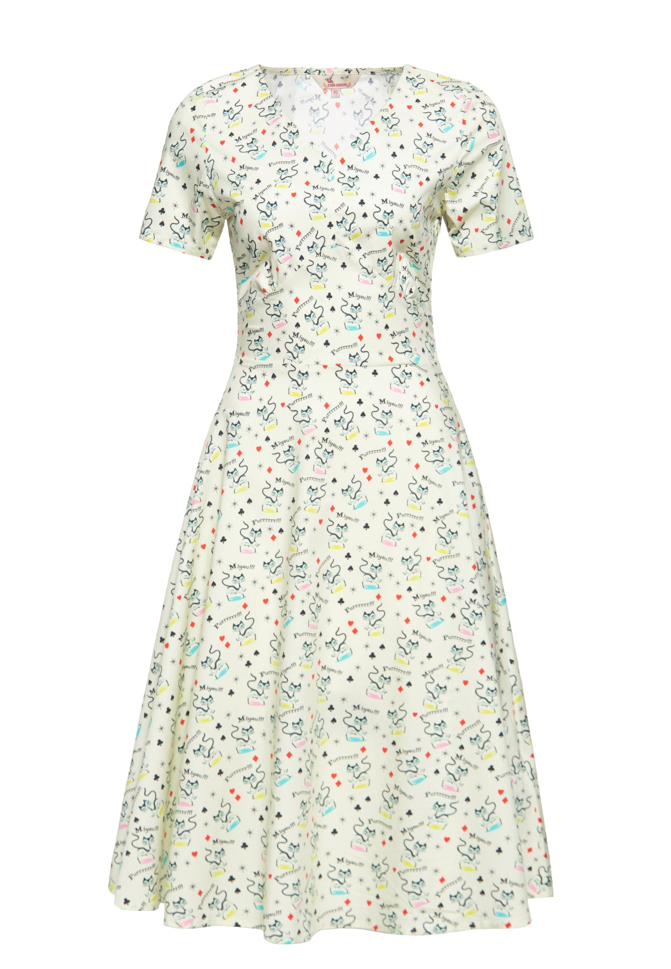 Queen Kerosin - Swingkleid «Retro Cats»