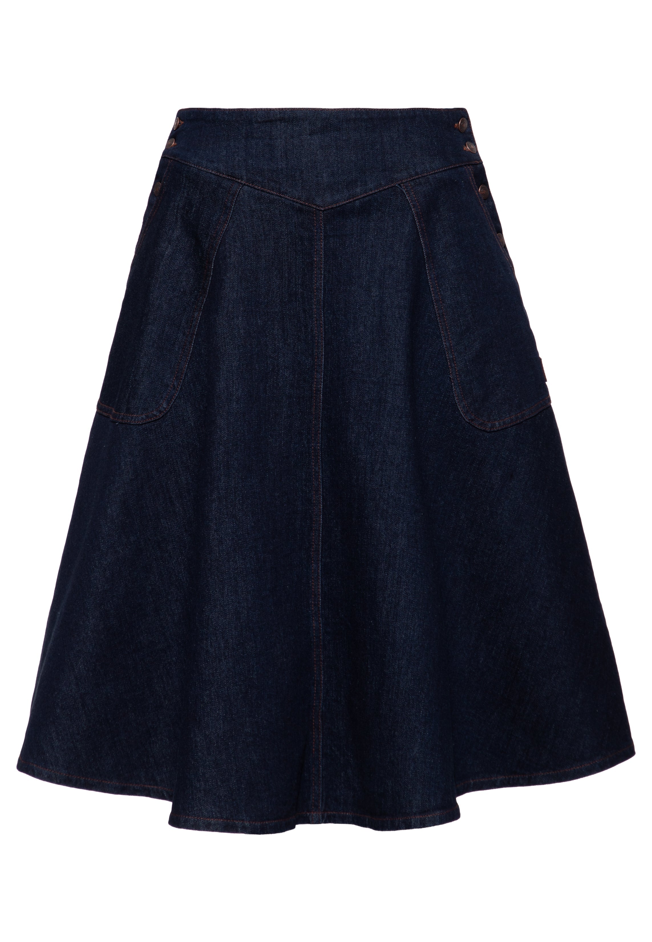Swingrock 'Josie' in Denim Röcke von Queen Kerosin