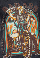 T-Shirt 'Badass' in Anthrazit – T-Shirts von Queen Kerosin - Ansicht 4