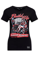 T-Shirt 'Build It Up' in Schwarz T-Shirts von Queen Kerosin