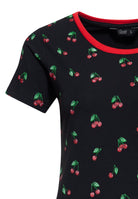 T-Shirt 'Cherry' in Schwarz T-Shirts von Queen Kerosin