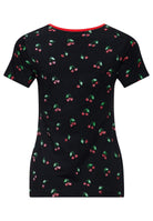 T-Shirt 'Cherry' in Schwarz T-Shirts von Queen Kerosin