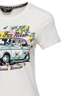 T-Shirt 'Dolce Far Niente' in Offwhite T-Shirts von Queen Kerosin