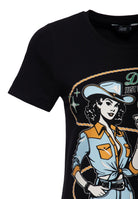 T-Shirt 'Down & Dirty' in Schwarz – T-Shirts von Queen Kerosin - Ansicht 3