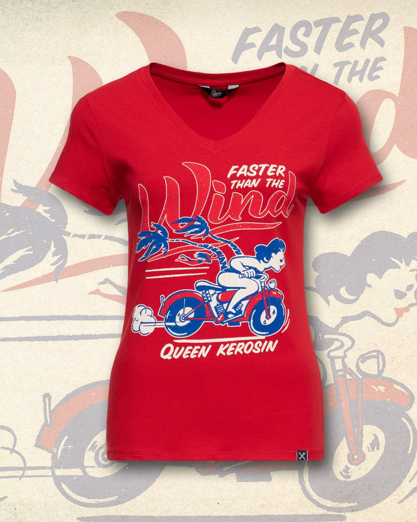 Queen Kerosin - T-Shirt «Faster Than The Wind»