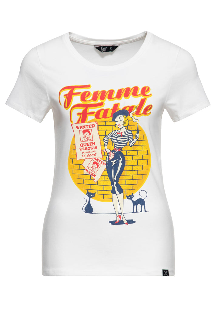 Queen Kerosin T-Shirt «Femme Fatale»