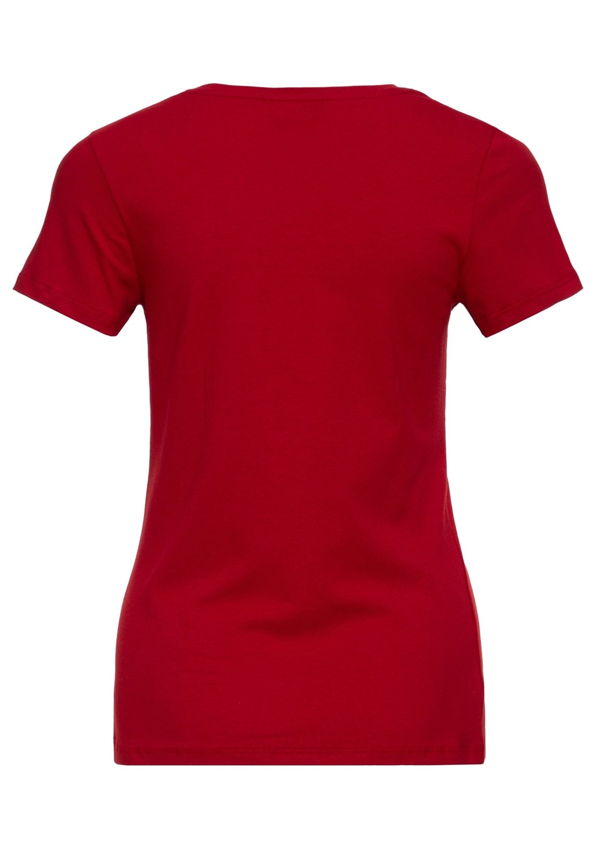 T-Shirt 'I Don't Care' in Bordeaux – T-Shirts von Queen Kerosin - Ansicht 2