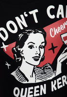 T-Shirt 'I Don't Care' in Schwarz – T-Shirts von Queen Kerosin - Ansicht 4