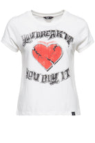 Queen Kerosin - T-Shirt im Wide Fit «You break it»