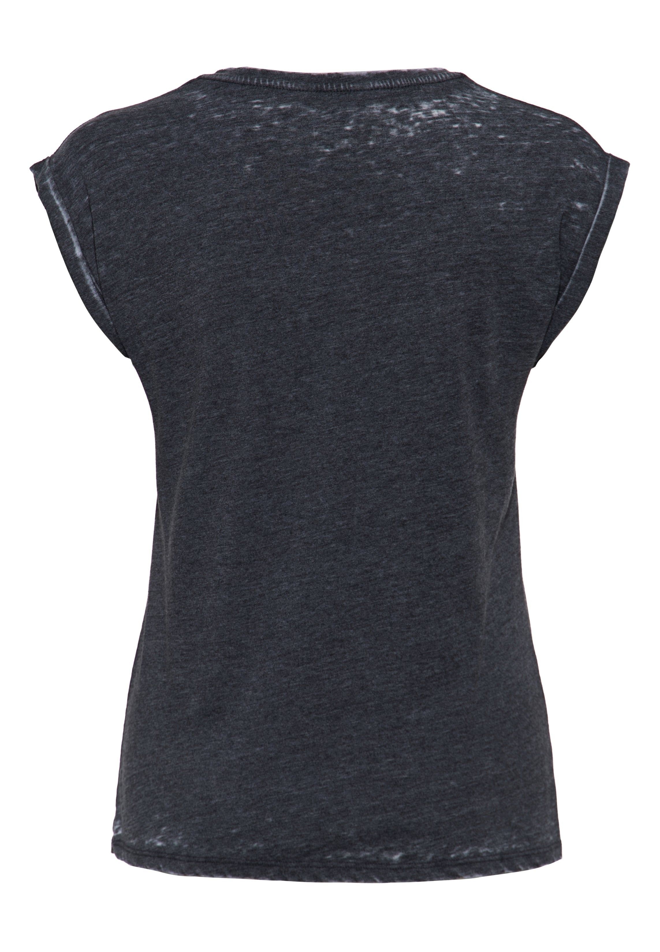 T-Shirt 'Live Fast' in Grau T-Shirts von Queen Kerosin