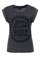 T-Shirt 'Lolita' in Anthrazit – T-Shirts von Queen Kerosin - Ansicht 1