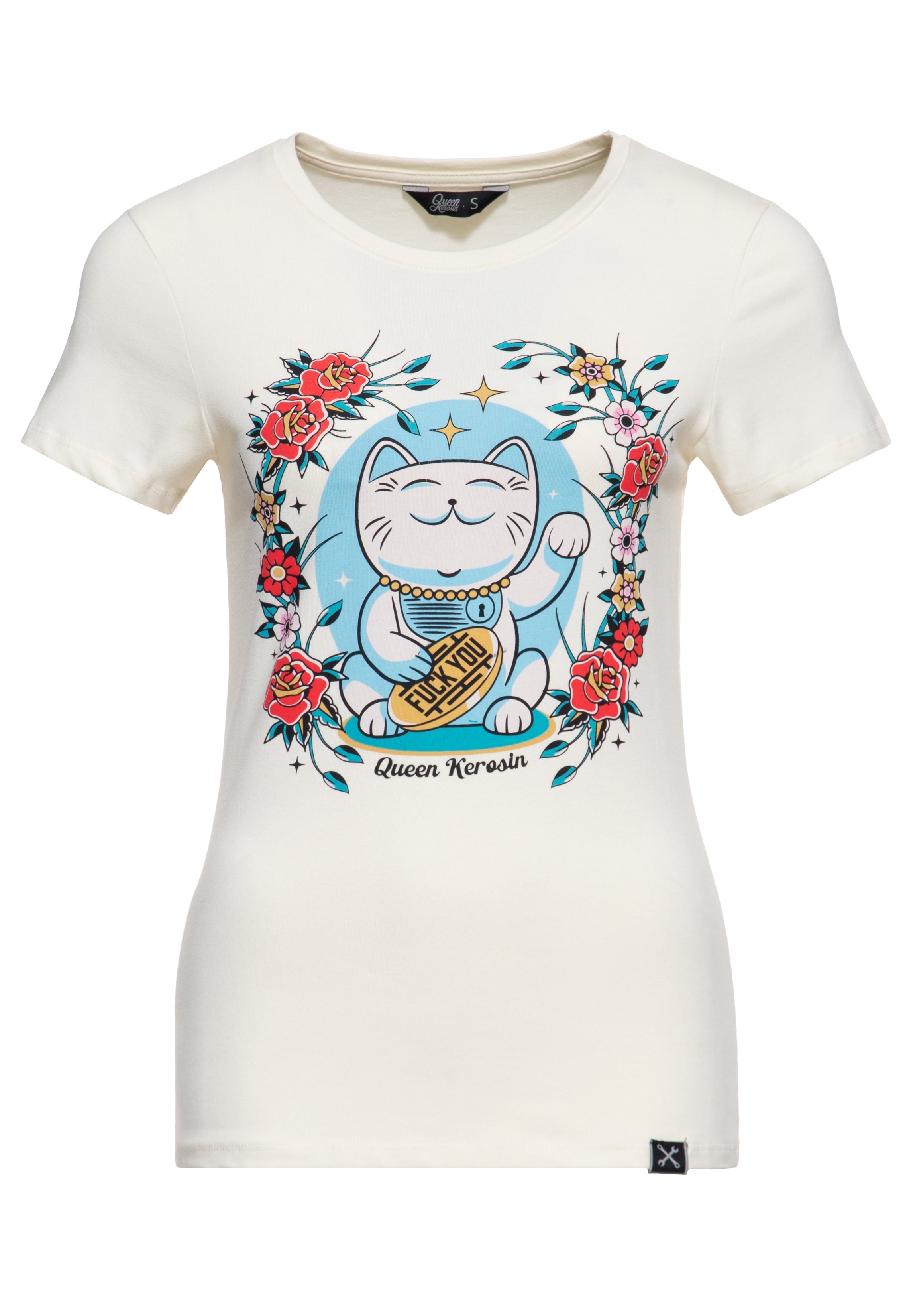 Queen Kerosin - T-Shirt «Lucky Cat»