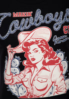 T-Shirt 'Makin' Cowboys Cry' in Schwarz – T-Shirts von Queen Kerosin - Ansicht 4