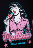 T-Shirt 'Man Eater' in Schwarz T-Shirts von Queen Kerosin