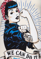 Queen Kerosin - T-Shirt mit Retro - Print «We can do it»